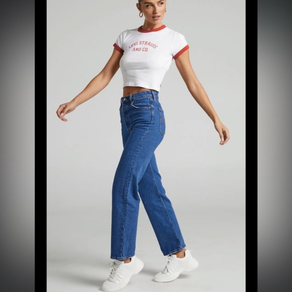❗️SOLD❗️Levi’s Ribcage Striaght Jeans Size 26 - Picture 3 of 12